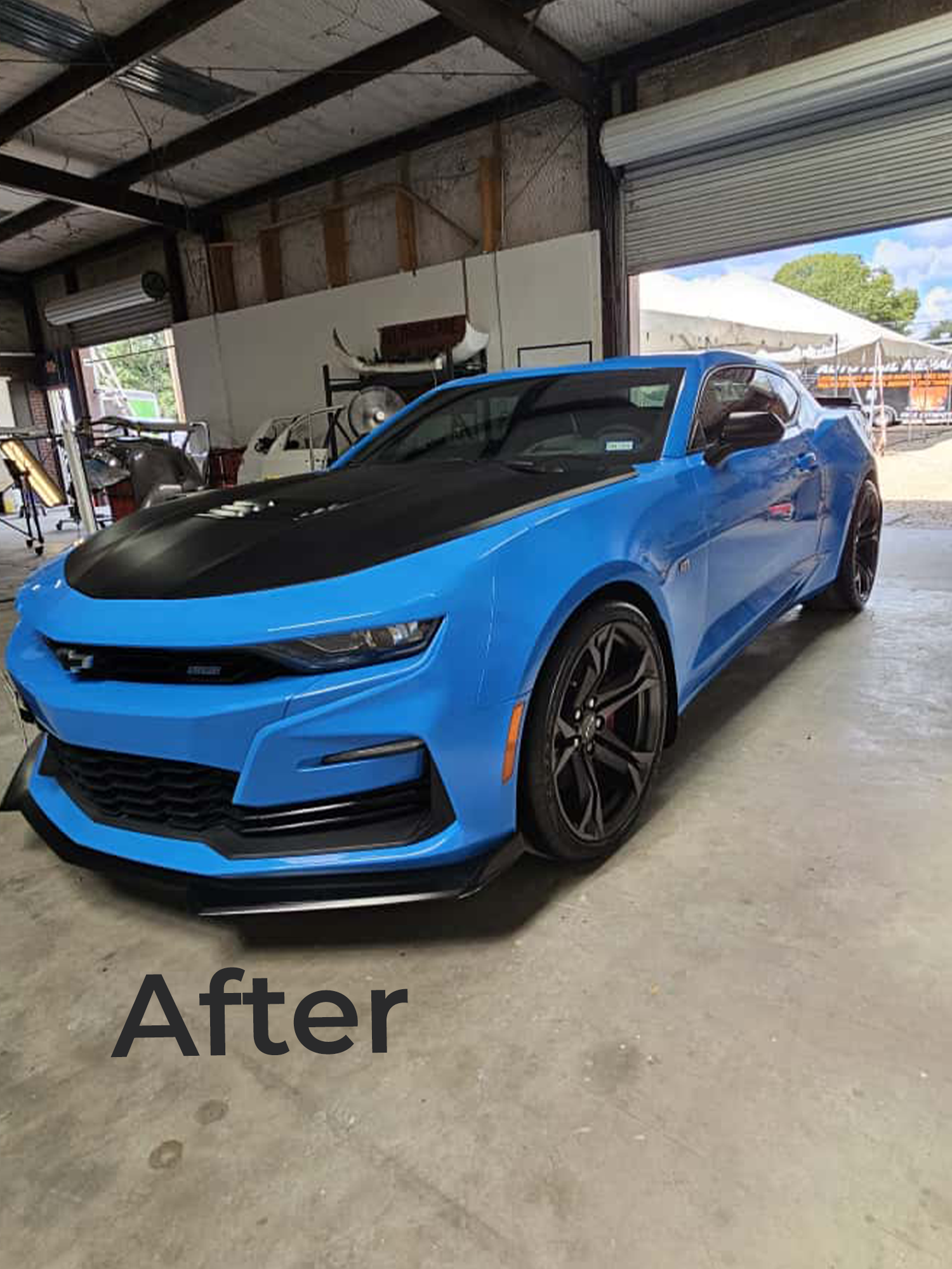 Auto body repair work